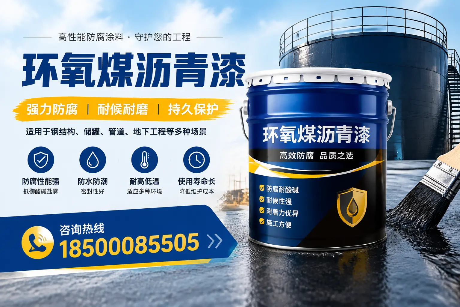 环氧煤沥青漆在工业中的应用,新乡企业的选择